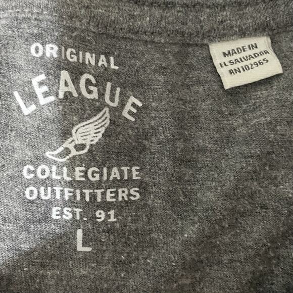 League Collegiate DePaul Blue Demons T Shirt Size Large Gray Short Sleeve - Picture 6 of 8